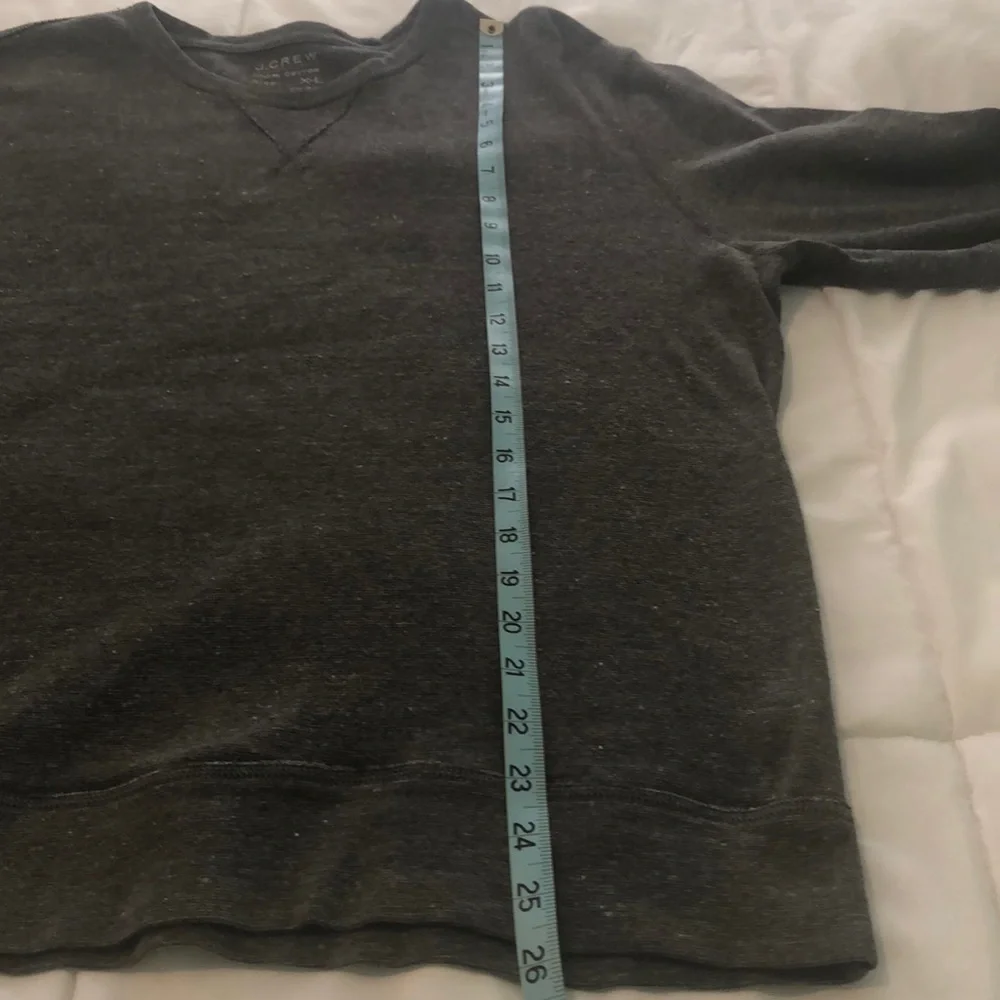 J Crew heathered grey long sleeve shirt